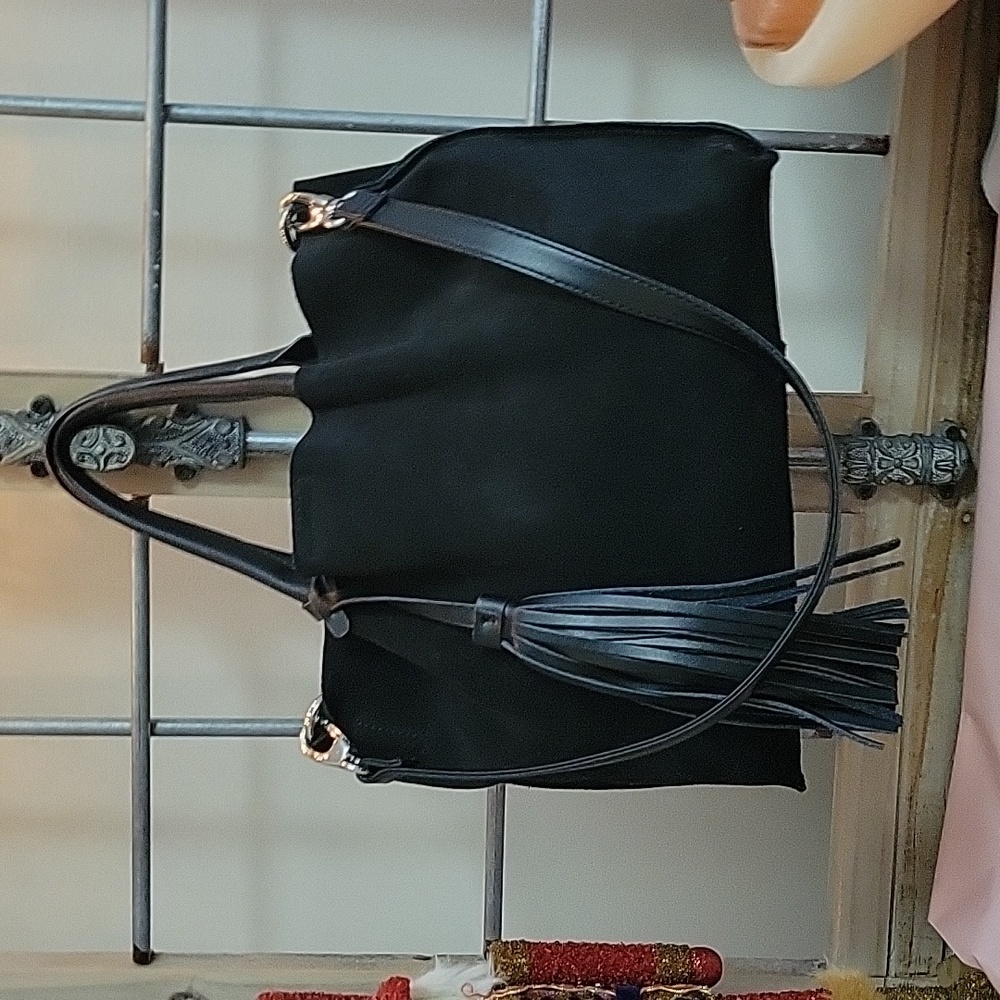 Suede and Leather Bag EUC